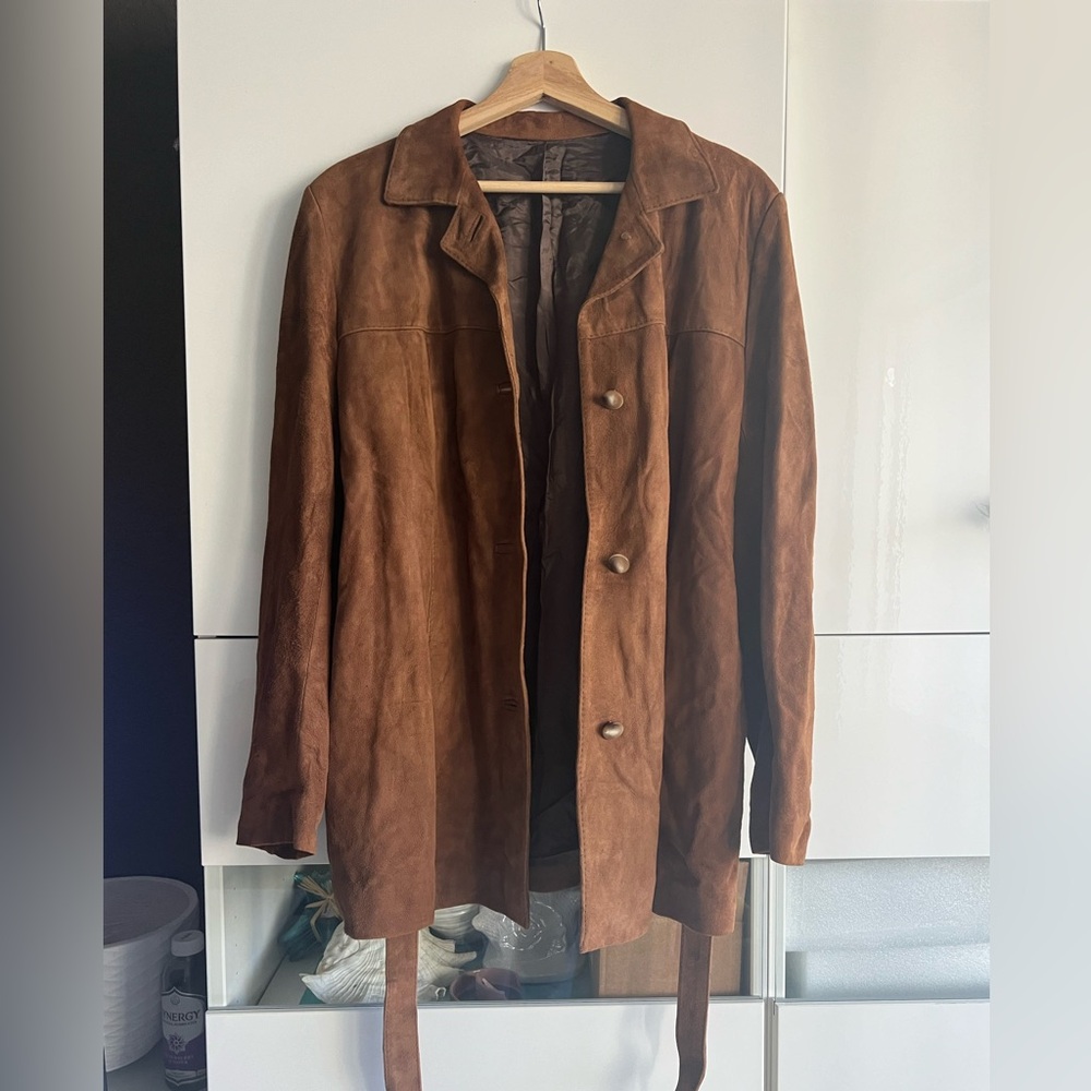 Vintage Brown Suede Shacket